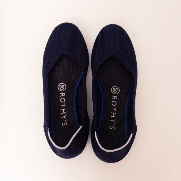 Rothy’s The Flat Maritime White Halo Size 6.5 - Picture 2 of 8